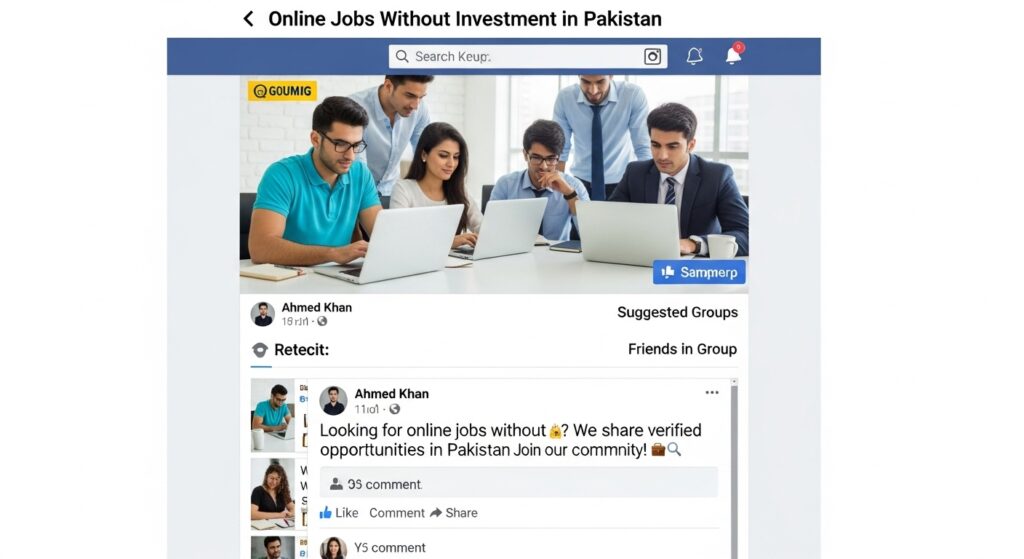 Online workers group assignment project without an investment.